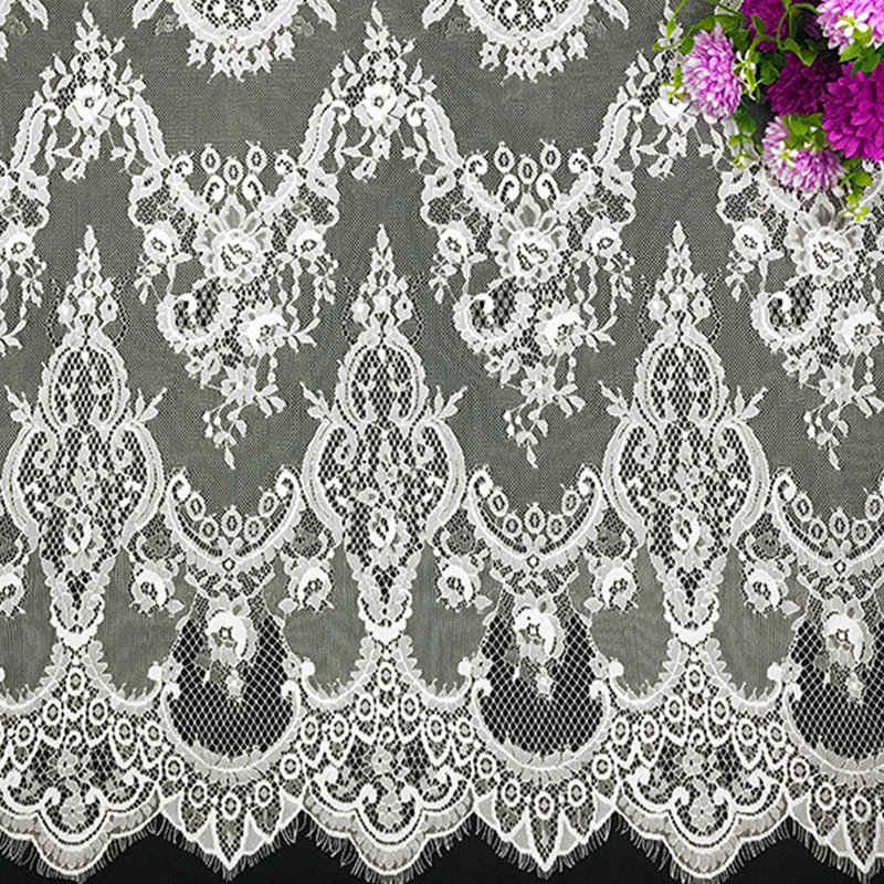 Lace Fabric Nylon Thread Wave Nylon for Bridal Wholesale Supplier 8